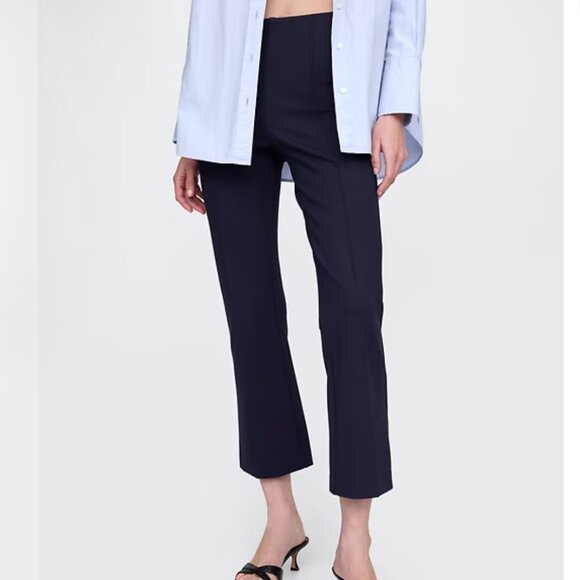 NWT Gap High Rise Ponte Crop Kick Pants - Picture 1 of 6